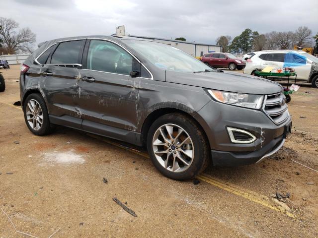 2FMTK3K87FBB73013 - 2015 FORD EDGE TITANIUM GRAY photo 4