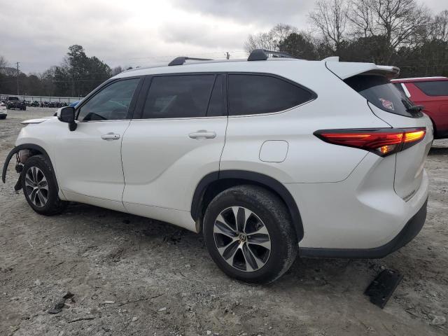 5TDHZRAH0NS101349 - 2022 TOYOTA HIGHLANDER XLE WHITE photo 2
