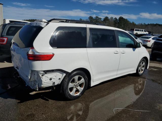 5TDKZ3DC7KS991735 - 2019 TOYOTA SIENNA LE WHITE photo 3