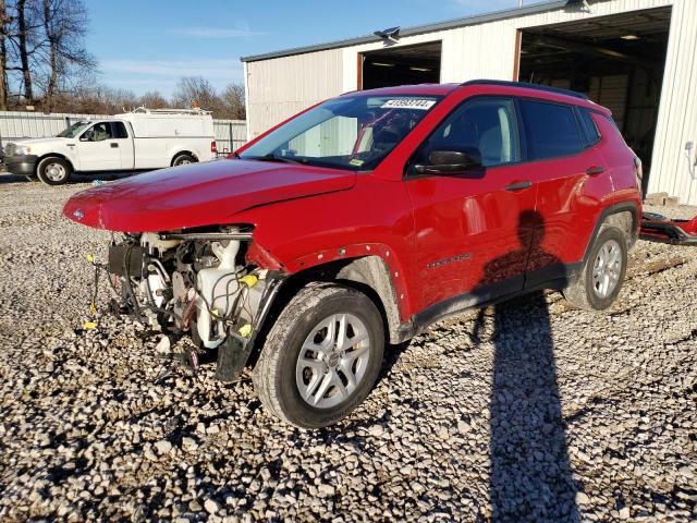 3C4NJDAB8JT153739 - 2018 JEEP COMPASS SPORT RED photo 1