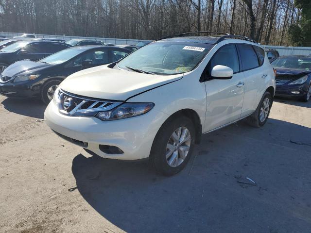 JN8AZ1MW5EW518371 - 2014 NISSAN MURANO S WHITE photo 1