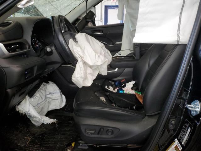 5TDGZRBH9LS038307 - 2020 TOYOTA HIGHLANDER XLE BLACK photo 7