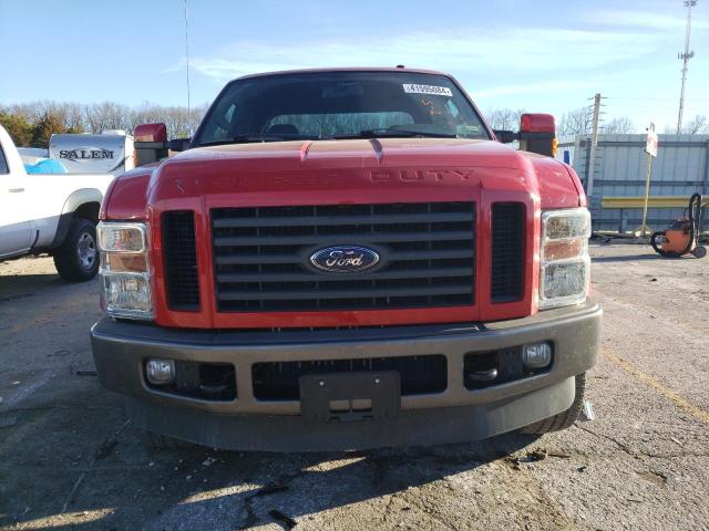 1FTSW21R49EA73081 - 2009 FORD F250 SUPER DUTY RED photo 5