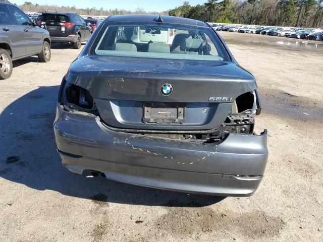 WBANU53598CT14896 - 2008 BMW 528 I GRAY photo 6