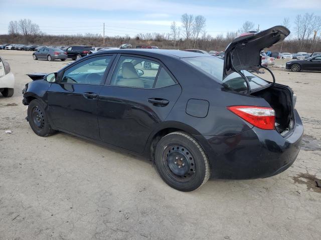 2T1BURHE3FC476582 - 2015 TOYOTA COROLLA L BLACK photo 2