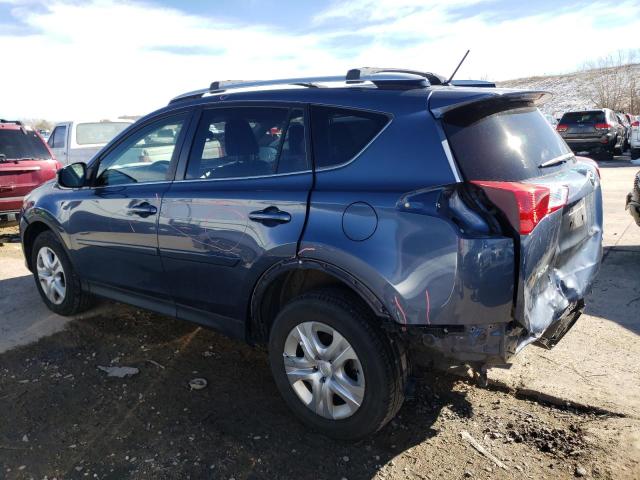 JTMBFREVXED076633 - 2014 TOYOTA RAV4 LE BLUE photo 2