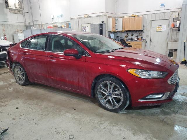 3FA6P0G77HR350073 - 2017 FORD FUSION S MAROON photo 4