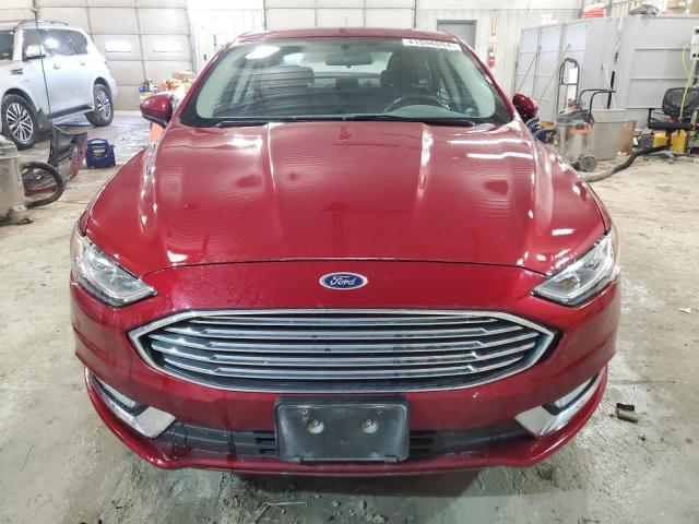 3FA6P0G77HR350073 - 2017 FORD FUSION S MAROON photo 5