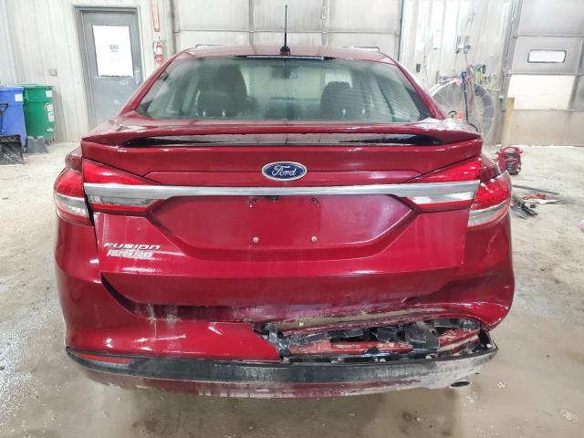 3FA6P0G77HR350073 - 2017 FORD FUSION S MAROON photo 6