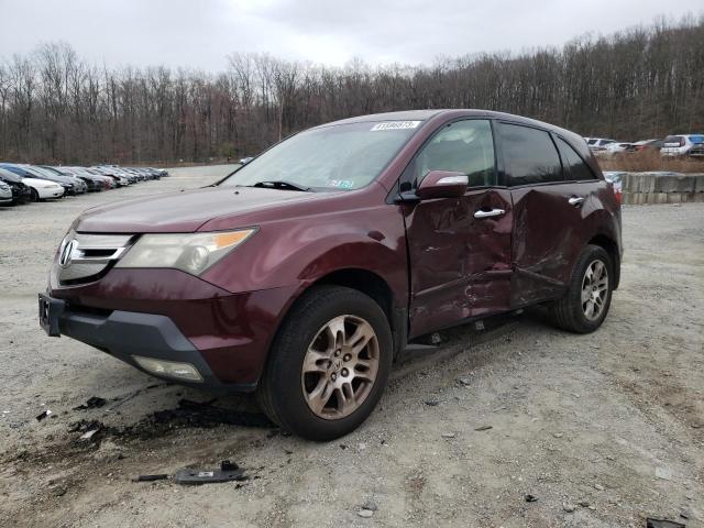 2HNYD28397H517184 - 2007 ACURA MDX TECHNOLOGY BURGUNDY photo 1