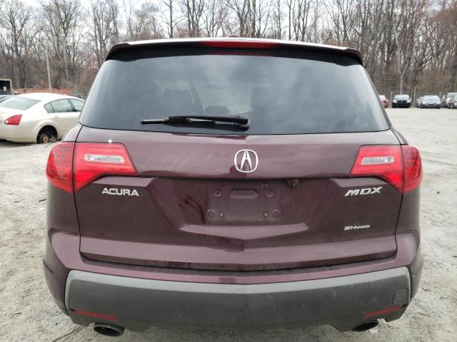 2HNYD28397H517184 - 2007 ACURA MDX TECHNOLOGY BURGUNDY photo 6