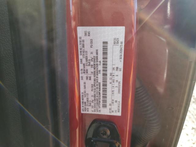 1FTFW1E52MFA80455 - 2021 FORD F150 SUPERCREW RED photo 12