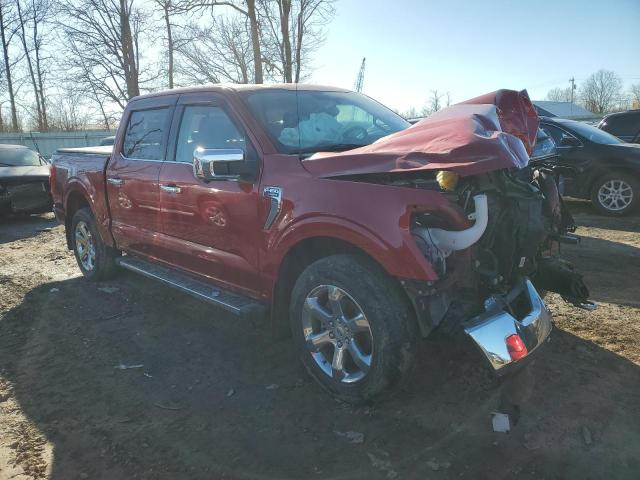 1FTFW1E52MFA80455 - 2021 FORD F150 SUPERCREW RED photo 4