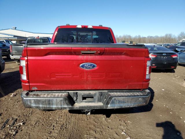 1FTFW1E52MFA80455 - 2021 FORD F150 SUPERCREW RED photo 6