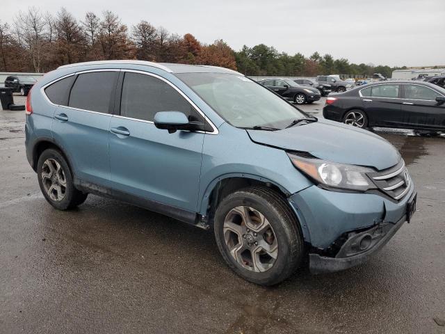 2HKRM4H71EH610536 - 2014 HONDA CR-V EXL TEAL photo 4