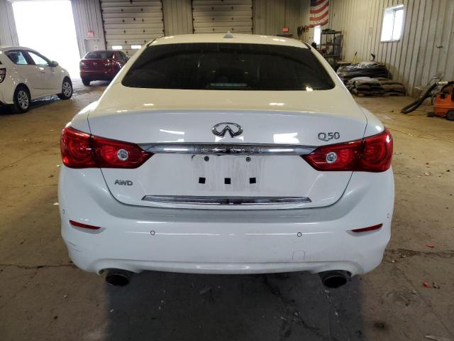 JN1BV7AR2FM410724 - 2015 INFINITI Q50 BASE WHITE photo 6