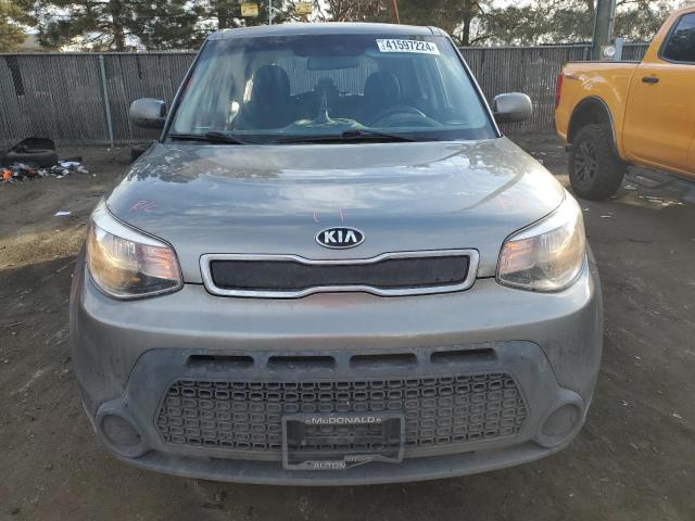 KNDJN2A20F7219512 - 2015 KIA SOUL GRAY photo 5