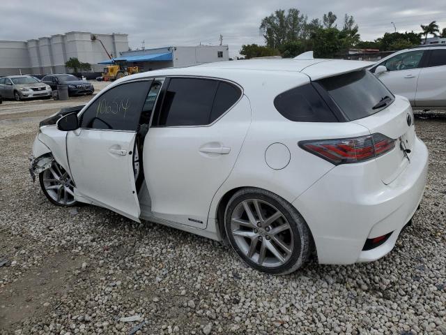 JTHKD5BH9E2181977 - 2014 LEXUS CT 200 WHITE photo 2