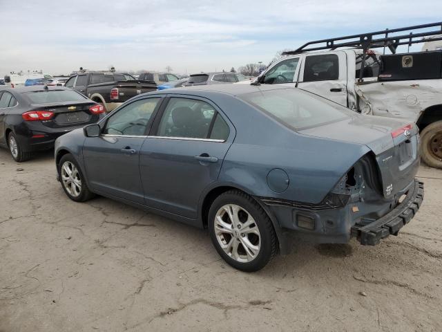 3FAHP0HA7CR351588 - 2012 FORD FUSION SE BLUE photo 2