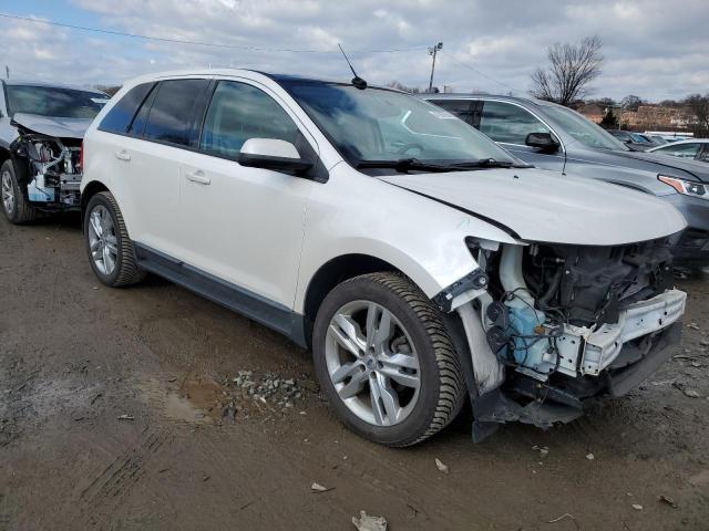 2FMDK3J96DBB51077 - 2013 FORD EDGE SEL WHITE photo 4