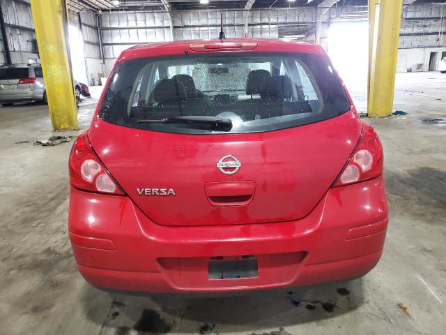 3N1BC1CP2AL421563 - 2010 NISSAN VERSA S RED photo 6