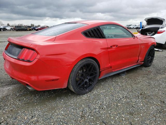 1FA6P8AM9H5302915 - 2017 FORD MUSTANG RED photo 3