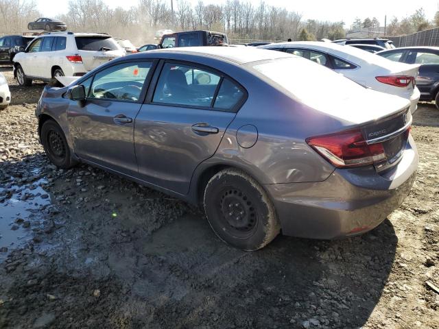 19XFB2F54FE258492 - 2015 HONDA CIVIC LX GRAY photo 2