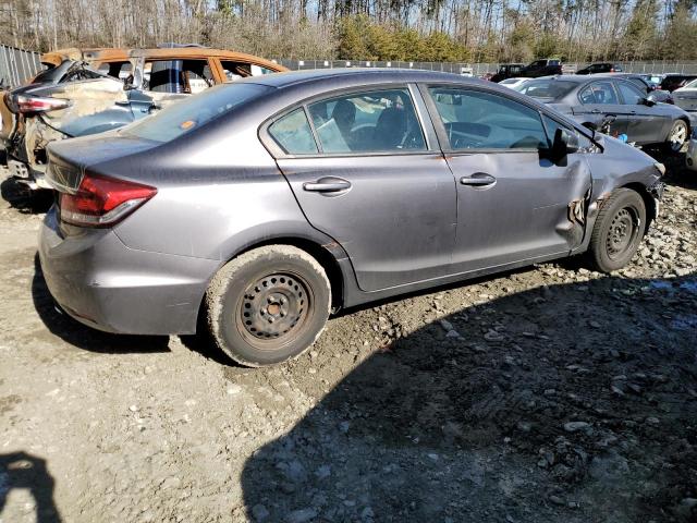 19XFB2F54FE258492 - 2015 HONDA CIVIC LX GRAY photo 3