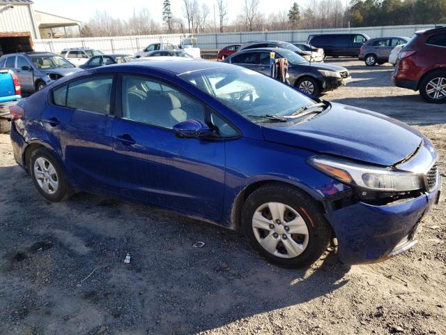 3KPFL4A70HE072971 - 2017 KIA FORTE LX BLUE photo 4