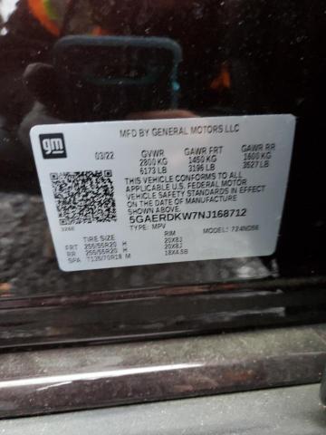 5GAERDKW7NJ168712 - 2022 BUICK ENCLAVE AVENIR BURGUNDY photo 13