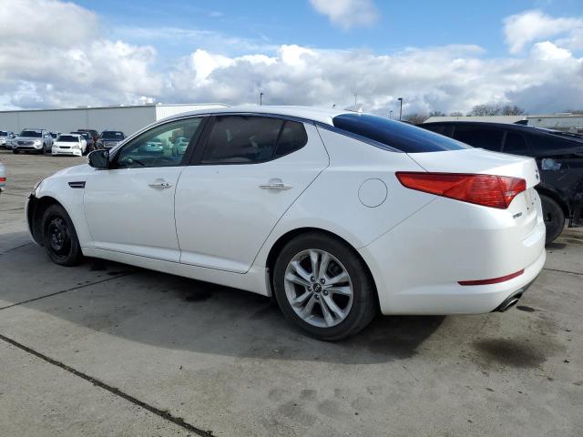 KNAGN4A72B5066202 - 2011 KIA OPTIMA EX WHITE photo 2