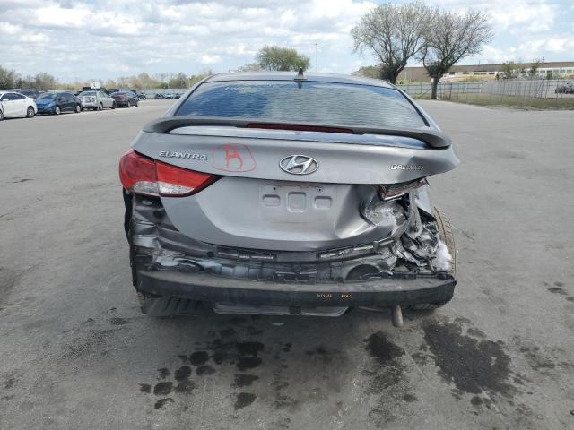 KMHDH4AEXDU893736 - 2013 HYUNDAI ELANTRA GLS SILVER photo 6