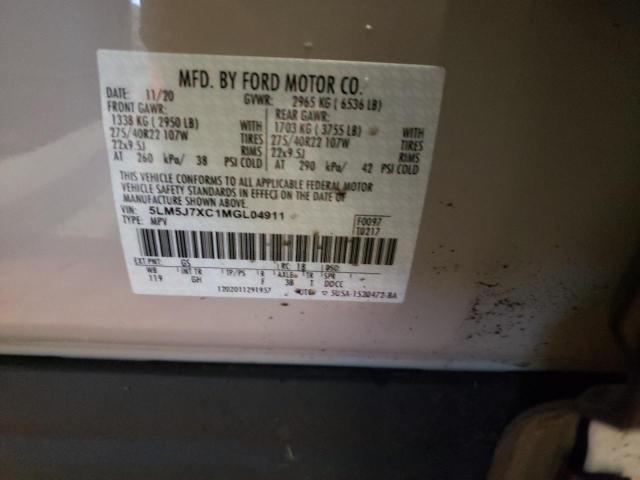 5LM5J7XC1MGL04911 - 2021 LINCOLN AVIATOR RESERVE CREAM photo 14