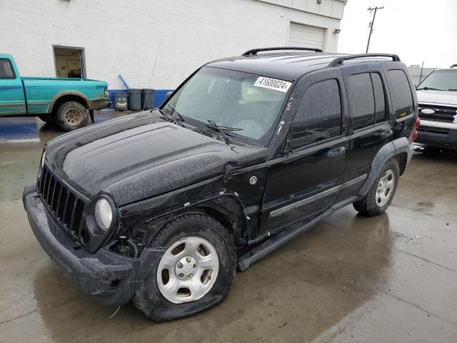 1J4GL48K87W621197 - 2007 JEEP LIBERTY SPORT BLACK photo 1