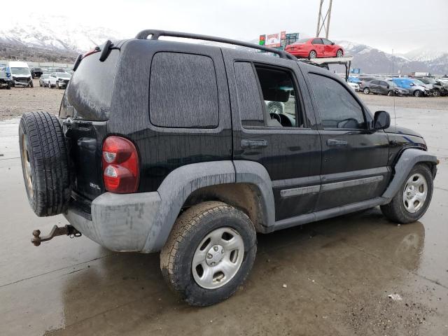 1J4GL48K87W621197 - 2007 JEEP LIBERTY SPORT BLACK photo 3