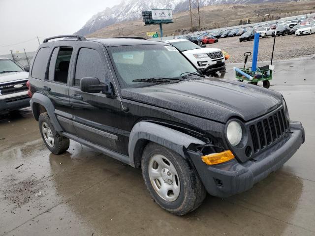 1J4GL48K87W621197 - 2007 JEEP LIBERTY SPORT BLACK photo 4