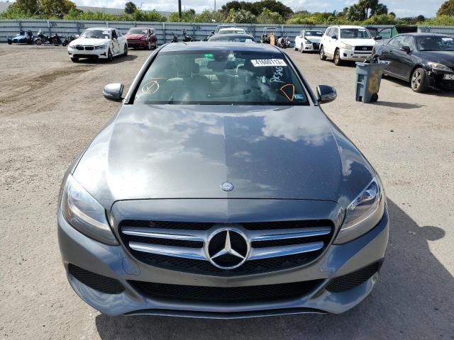 55SWF4JB2JU235291 - 2018 MERCEDES-BENZ C 300 GRAY photo 5