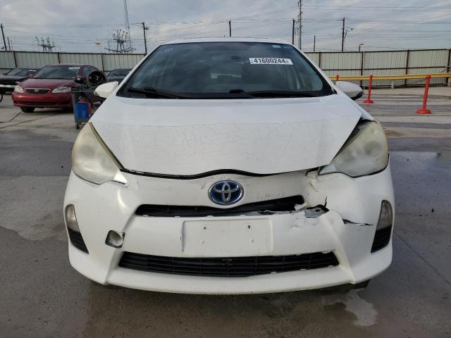 JTDKDTB36C1010391 - 2012 TOYOTA PRIUS C WHITE photo 5