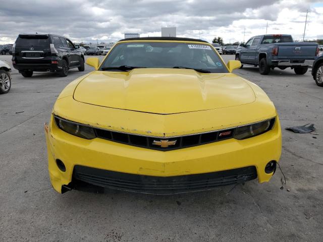 2G1FF3D38F9298304 - 2015 CHEVROLET CAMARO LT YELLOW photo 5