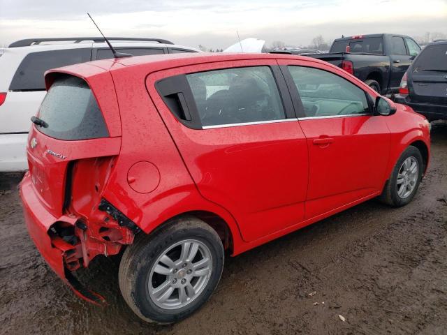 1G1JC6SH4E4243076 - 2014 CHEVROLET SONIC LT RED photo 3