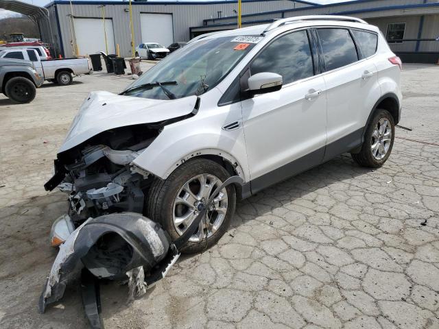 1FMCU0JX9EUD07630 - 2014 FORD ESCAPE TITANIUM WHITE photo 1