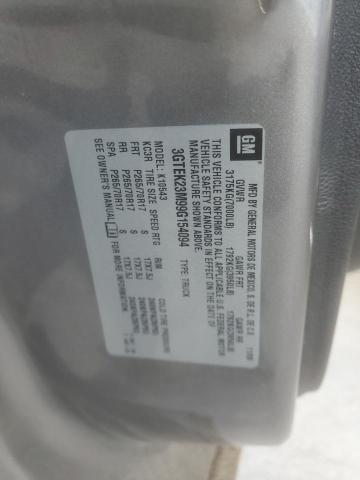 3GTEK23M99G154094 - 2009 GMC SIERRA K1500 SLE GRAY photo 12