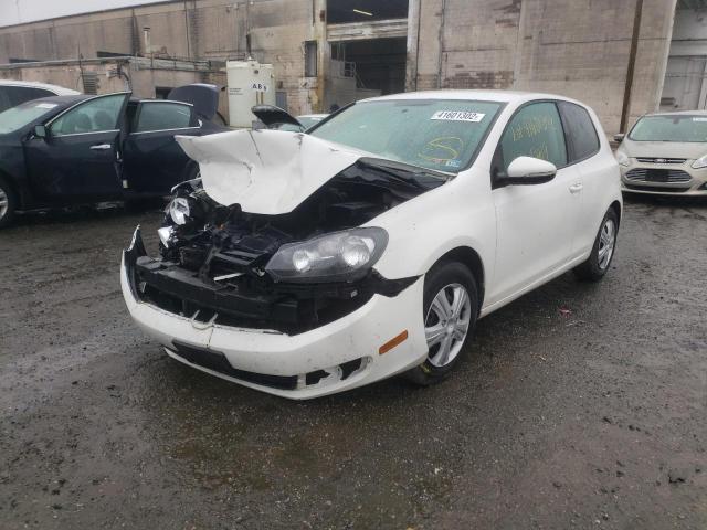 WVWBB7AJ8AW243802 - 2010 VOLKSWAGEN GOLF WHITE photo 2
