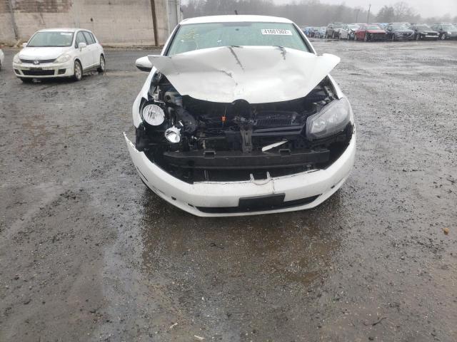 WVWBB7AJ8AW243802 - 2010 VOLKSWAGEN GOLF WHITE photo 9