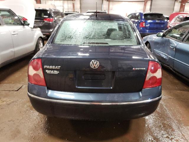 WVWPD63B24P323451 - 2004 VOLKSWAGEN PASSAT GLS BLUE photo 6