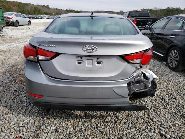 KMHDH4AE6FU226178 - 2015 HYUNDAI ELANTRA SE SILVER photo 6