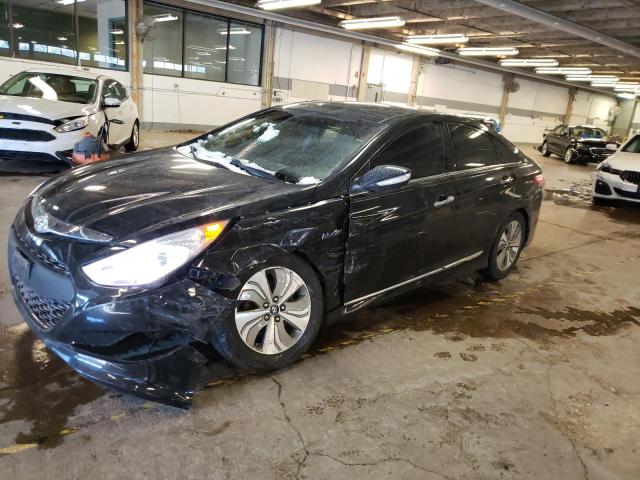 KMHEC4A41FA121947 - 2015 HYUNDAI SONATA HYBRID BLACK photo 1