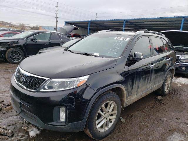 5XYKTDA78EG514473 - 2014 KIA SORENTO LX BLACK photo 1