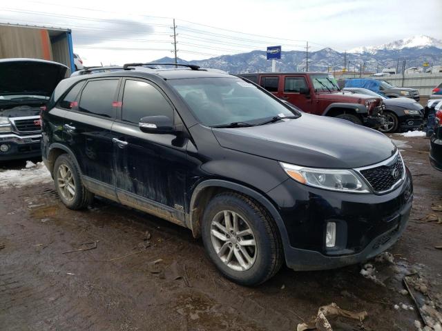 5XYKTDA78EG514473 - 2014 KIA SORENTO LX BLACK photo 4