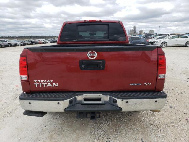 1N6BA0ED4EN514684 - 2014 NISSAN TITAN S RED photo 6